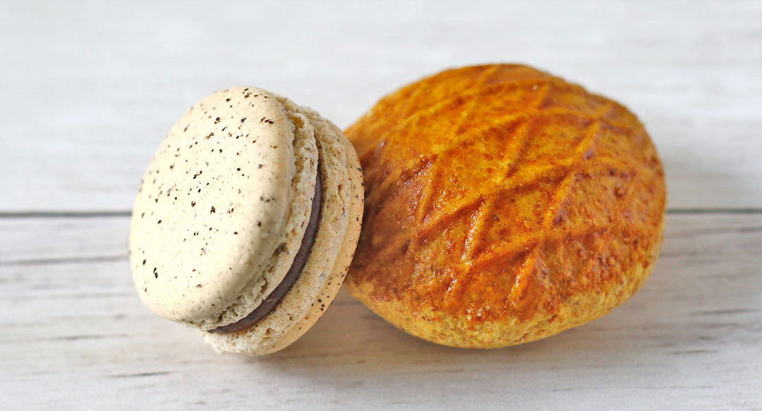 Kleeja Macaron and traditional cookie, flavoured with a mix of traditional Middle Eastern spices