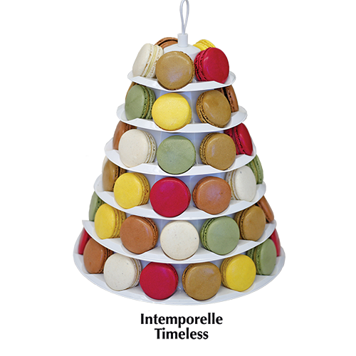 Timeless macarons pyramid