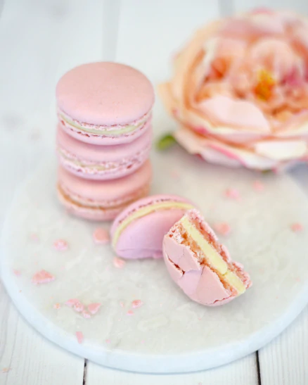 Macarons Rose - Maison Amarella