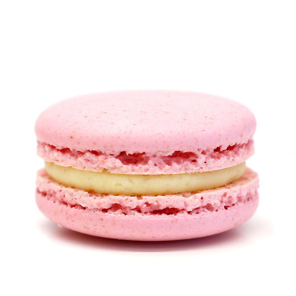 rose swiss macaron